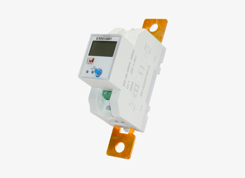 EM613001 Din Rail Single Phase RS485 Modbus Solar PV Meter Battery DC Meter