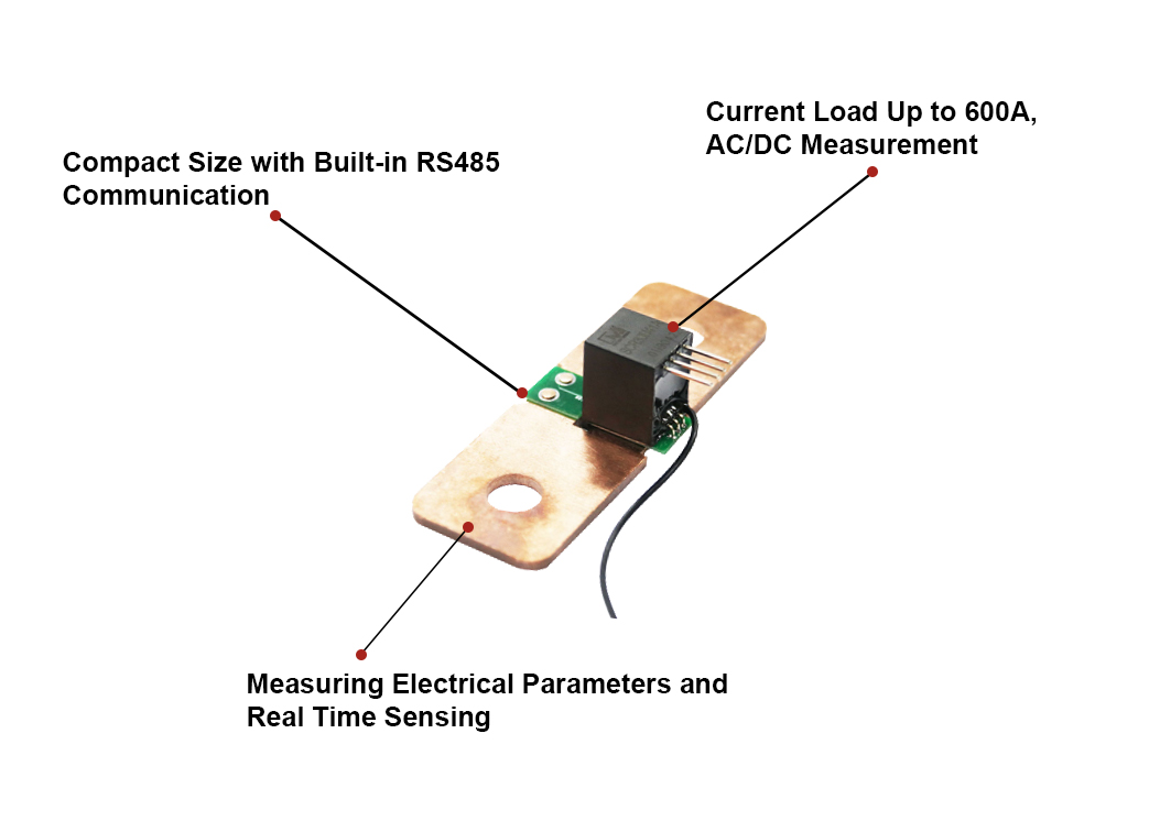 SCRXXU41A 100A 600A Residual Current Monitor RS485 Smart Sensor with Shunt