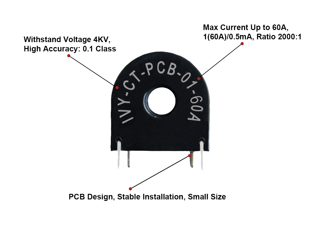 IVY-CT-PCB-01-10A High Presicion PCB Plug-in Micro Current Transformers for Smart Meter