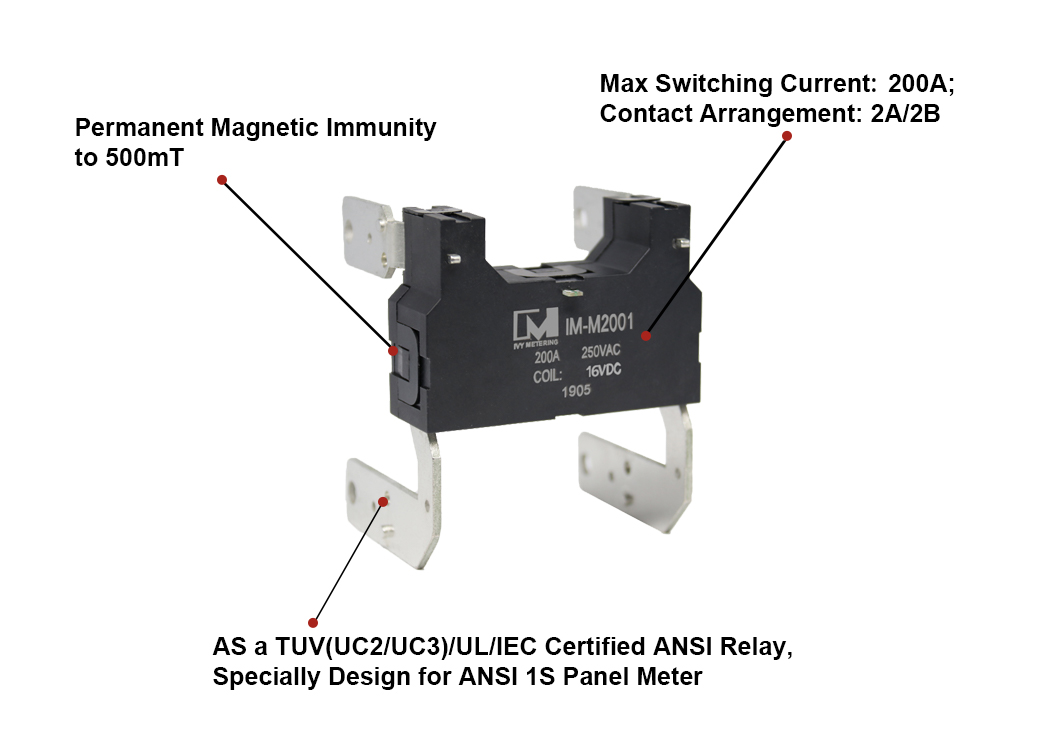 IM-M2001 TUV Certified Double Way 200A 250VAC Motor Latching Electrical Relay