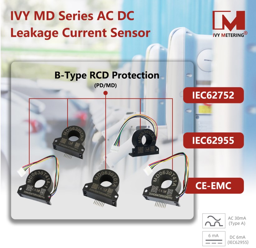 MD0630T41A Built-in RCD Type A 30mA DC 6mA Protection Leakage Current Detector for Car Charger System