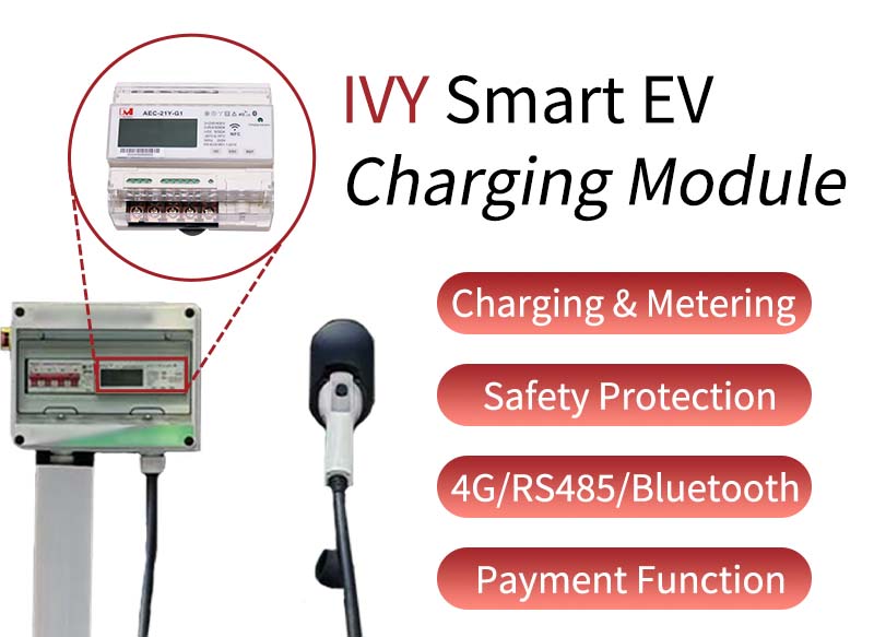 AEC-21Y-G1 4G Smart EV Charger Module 32A 21KW Type 2 for AC Charging Station