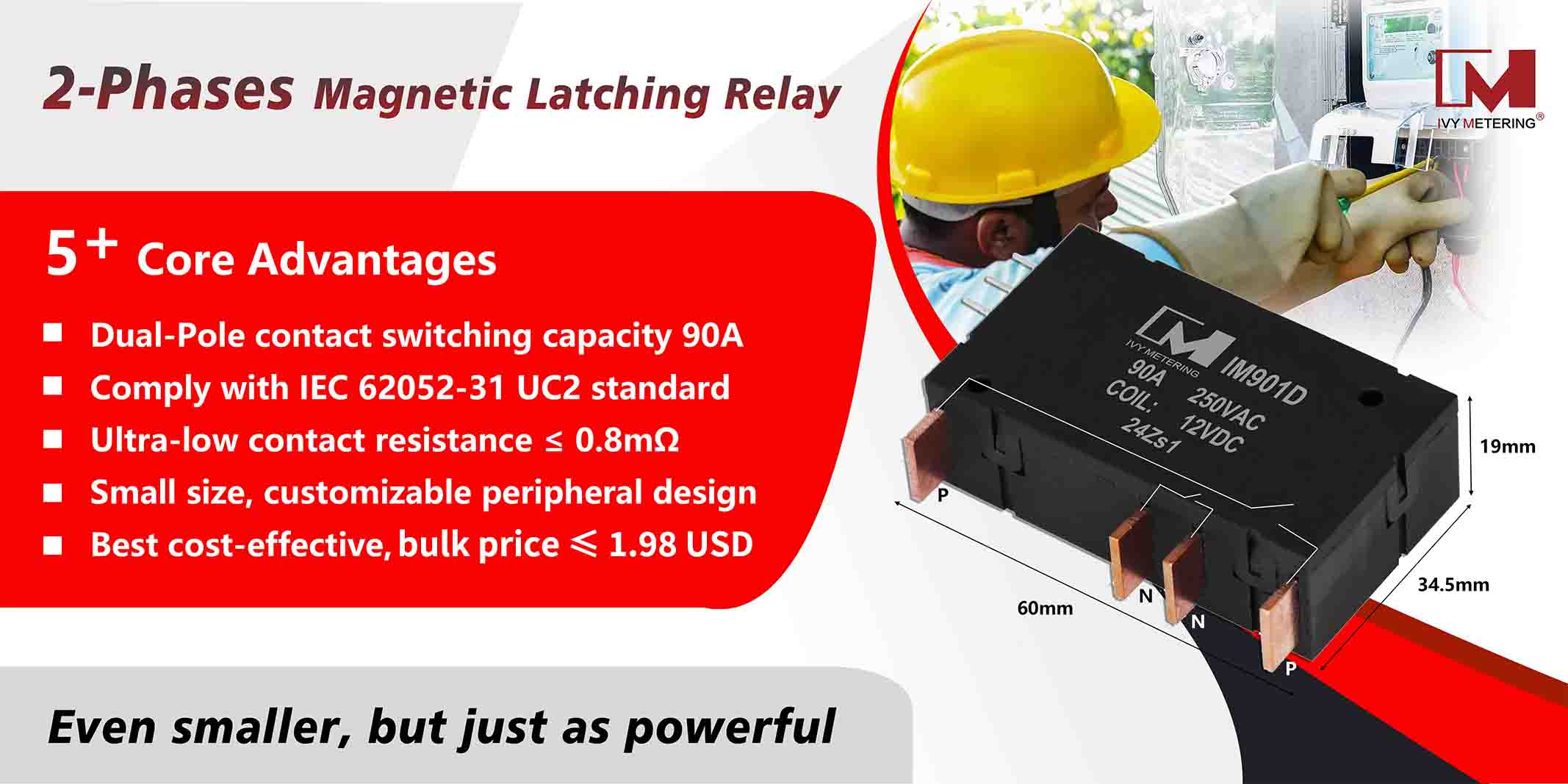 India BIS Standard Smart Meter On Off Latching Relays with UC2 IEC62052-31 Testing