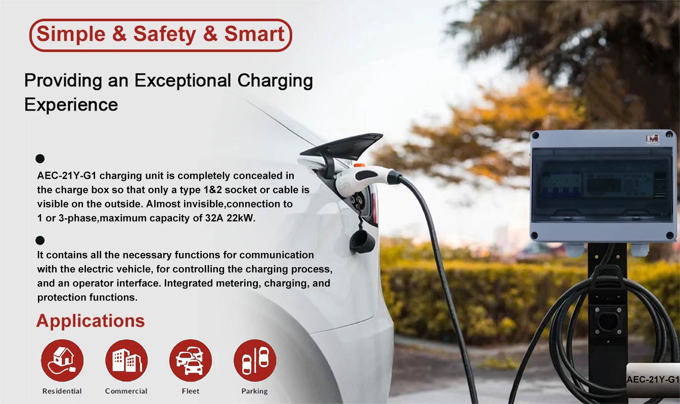 Invisible EV Charger 22kW SECC Charge Control Unit for Charging Station Energy Management
