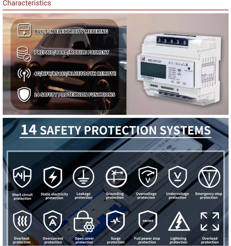 Invisible EV Charger 22kW 3 Phase 32A Type 2 AC Charging Station