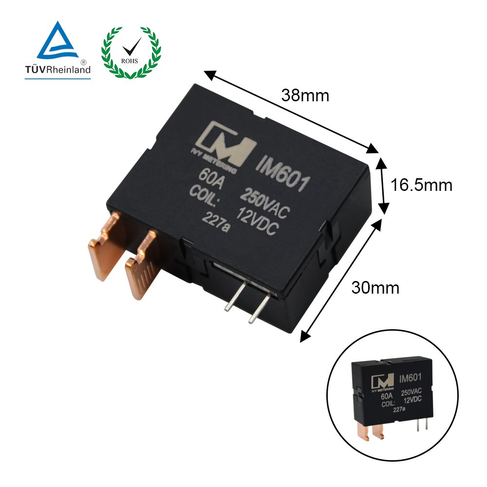 IM601 Relay Supplier 60A 24VDC Single Coil Latching Relay for Electric Panel Load Management