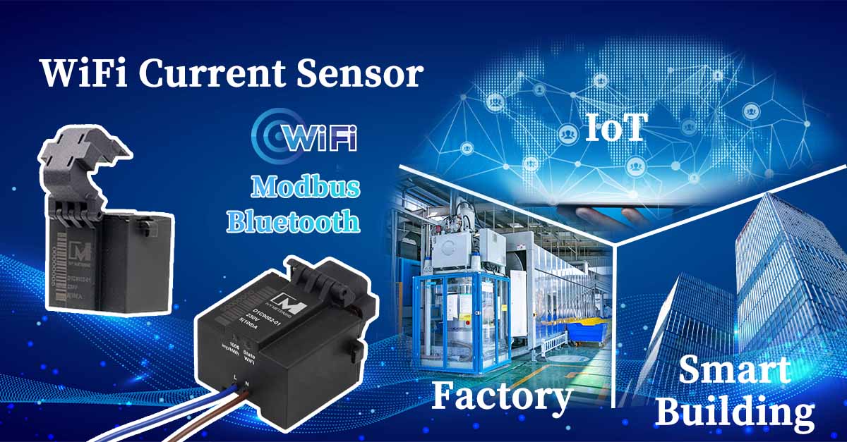 Wireless Current Sensor WiFi Bluetooth Smart Energy Monitor with Modbus Protocol