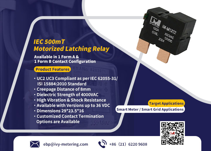 Why are IEC 500mT motorized latching relays the perfect choice for smart meters?cid=143