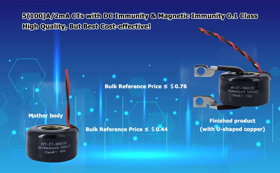 Small 5(100)A/2mA Metering CT Class 0.1 Current Transformer with DC Immunity