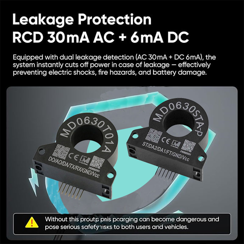 MD0630T01A IEC62955 Type B Sensor 30mA AC 6mA DC Residual Current Monitoring RCM for EV Charger