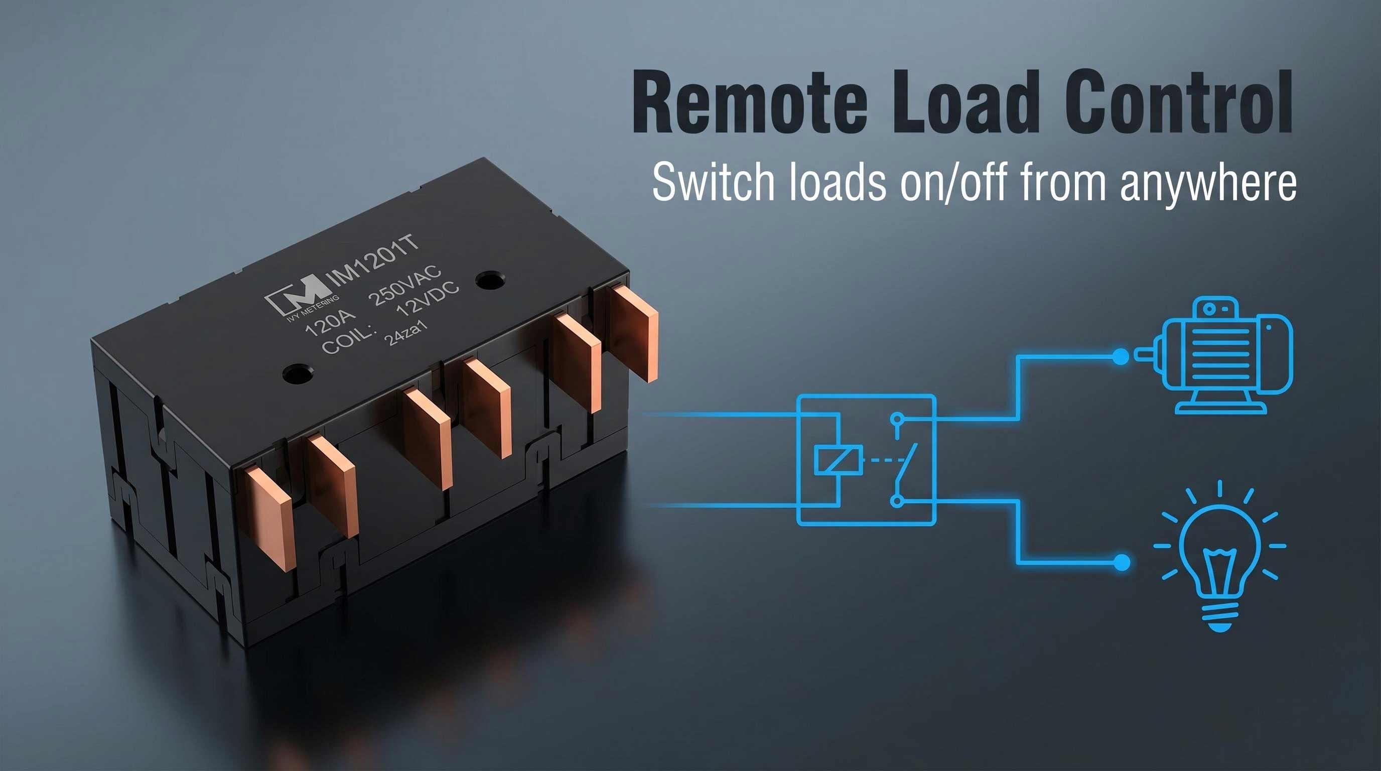 IM1201T 120A 250VAC Dual Coil 12V Smart Meter 3 Phase Magnetic Latching Relay with CT/Shunt/Terminal IM1201T 120A 250VAC Dual Coil 12V Smart Meter 3 Phase Magnetic Latching Relay with CT/Shunt/Terminal