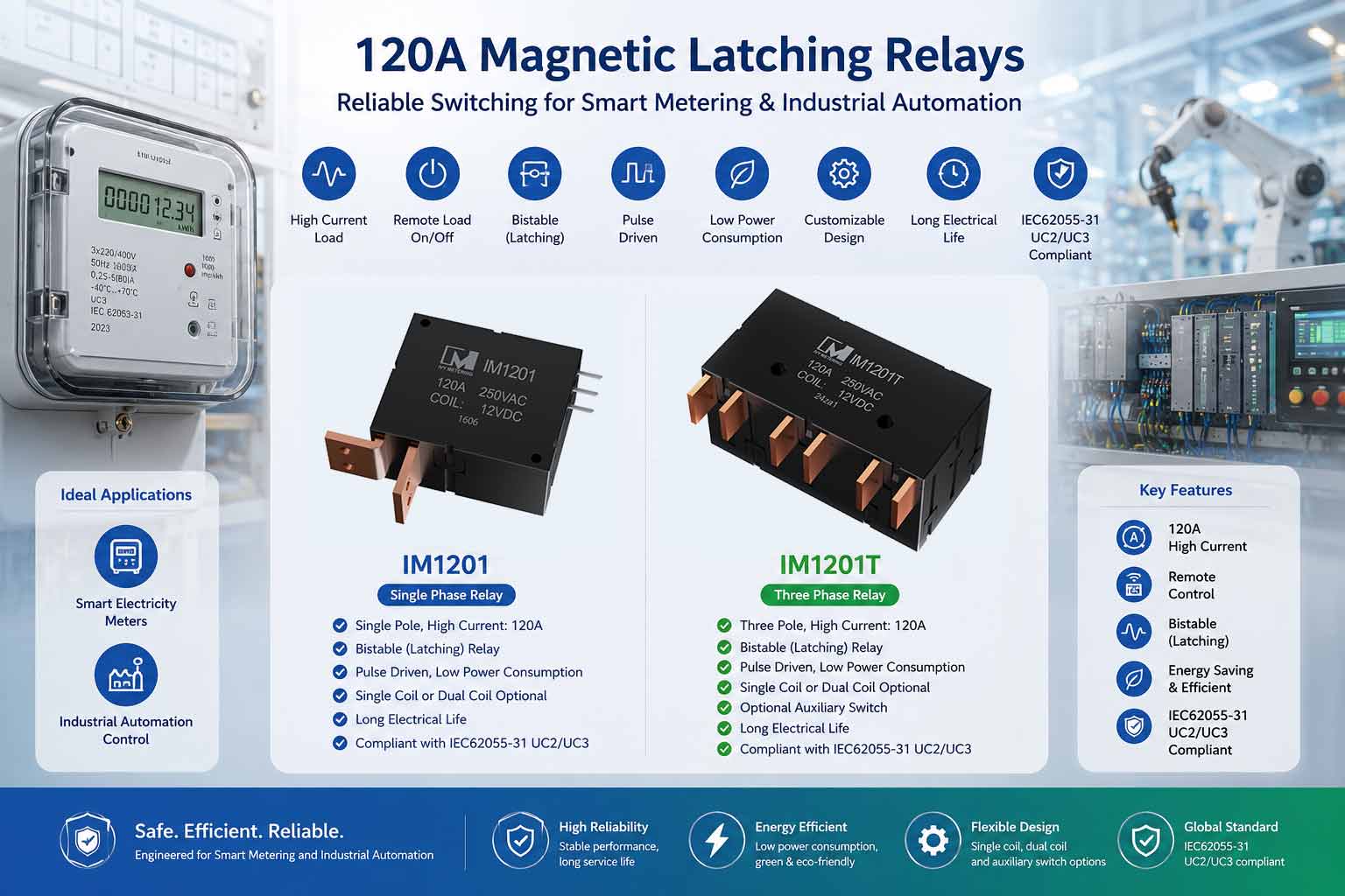 Relay Supplier IM1201 120A Single Coil 12VDC Latching Relay for UPS Systems Relay Supplier IM1201 120A Single Coil 12VDC Latching Relay for UPS Systems