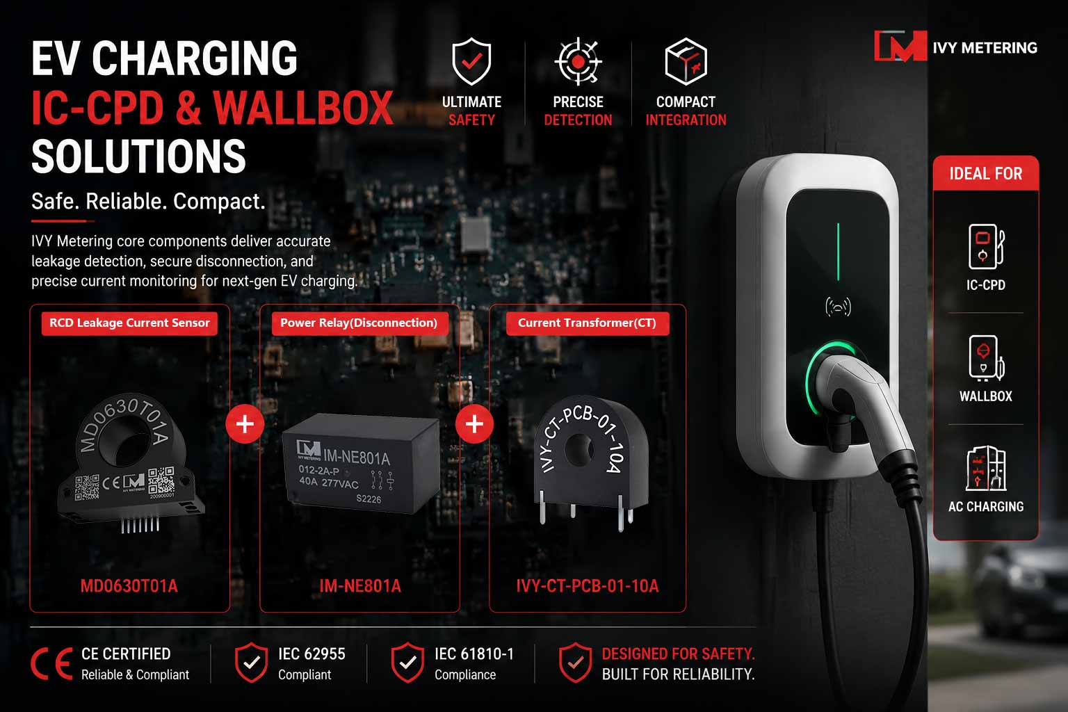 Key Components of EV Charging IC-CPD Key Components of EV Charging IC-CPD