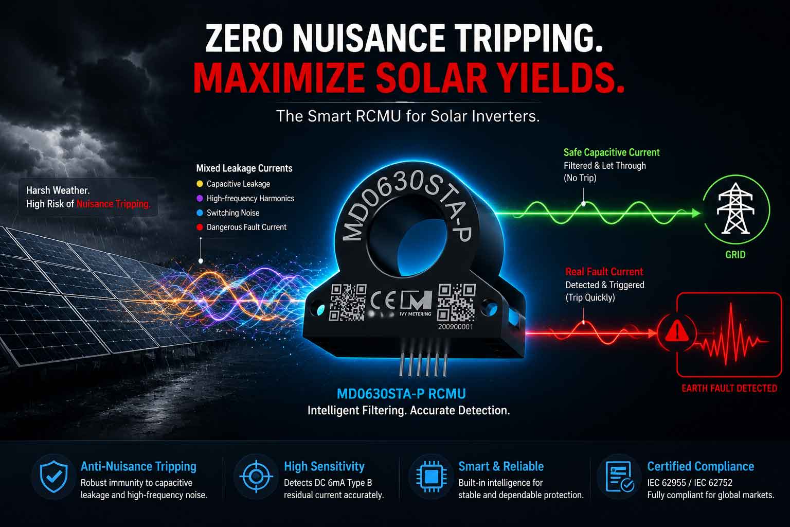 Leakage Current Detection in Solar Inverter