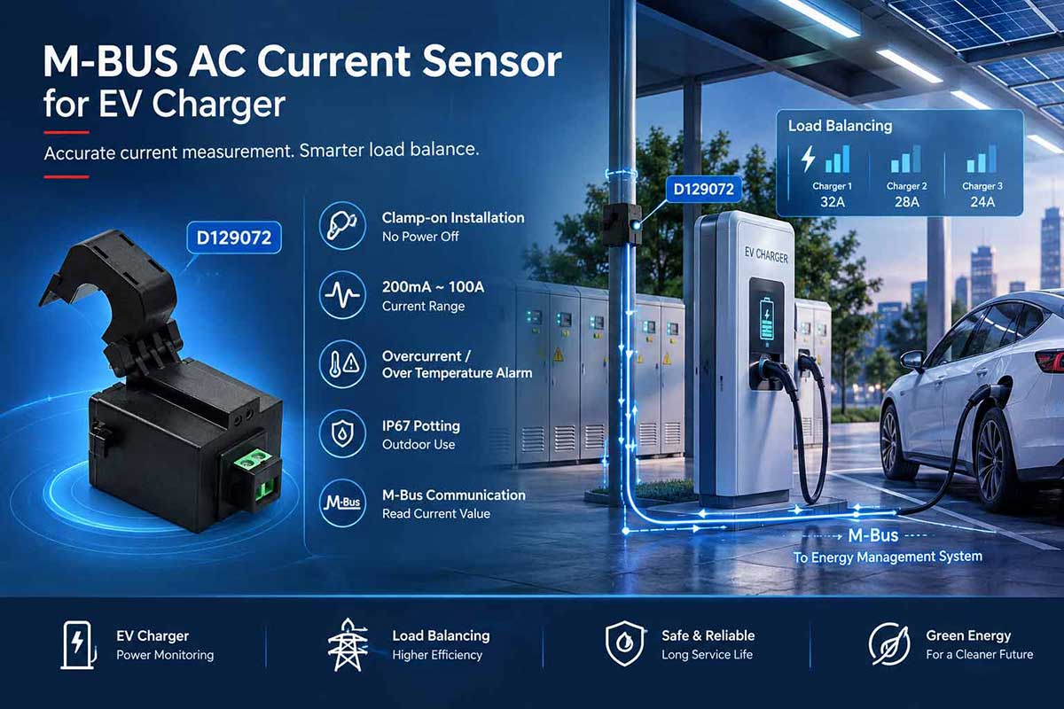 D129072 Over-current Alarm 100A Split Core Outdoor CT M-bus AC Sensor for Power Load Balancing D129072 Over-current Alarm 100A Split Core Outdoor CT M-bus AC Sensor for Power Load Balancing