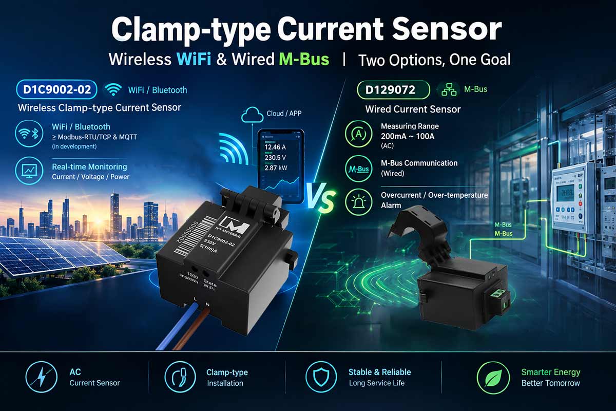 How to Select a Current Sensor: Wireless Wi-Fi vs. Wired M-Bus