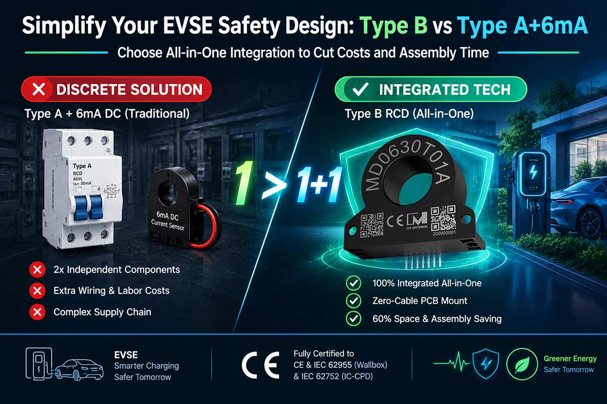 What is Difference Between Type A DC 6mA and Type B Sensor for EV Charger?cid=144