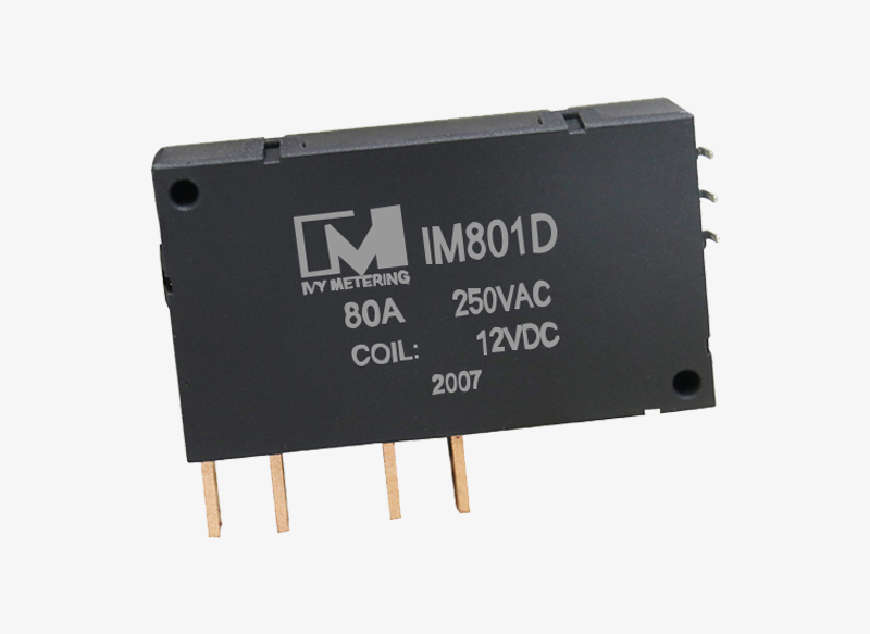 IM801D Customized 80A 250VAC Dual Coil 24V 2 Pole Bistable Latching Relay for Smart Energy Meter