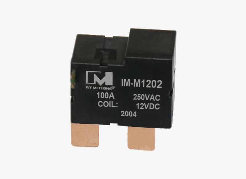 IM-M1202 Anti-theft 100A 9VDC 12VDC Mini Size Motor Type Magnetic Immune Latching Relay for Metering