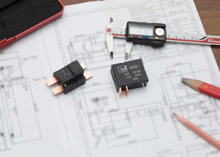 The structure of Magnetic Latching Relay