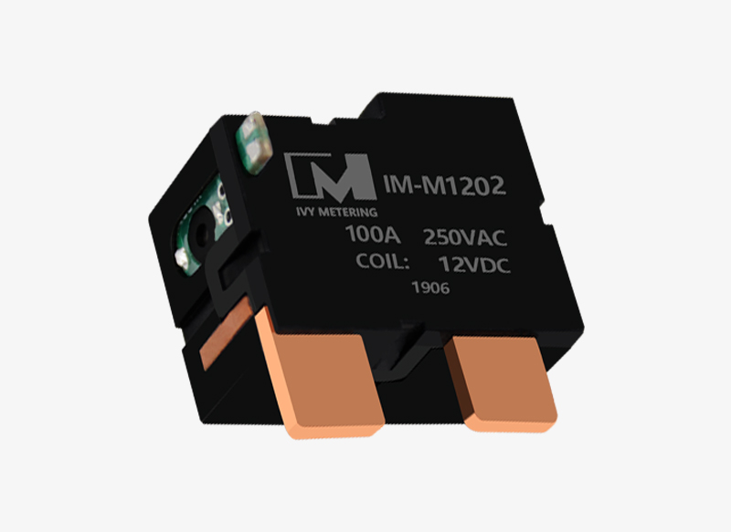 IM-M1202 Anti-magnetic Small Motor Driving Relay Switch 100A 250VAC Coil 12VDC Latching Relay for Meters
