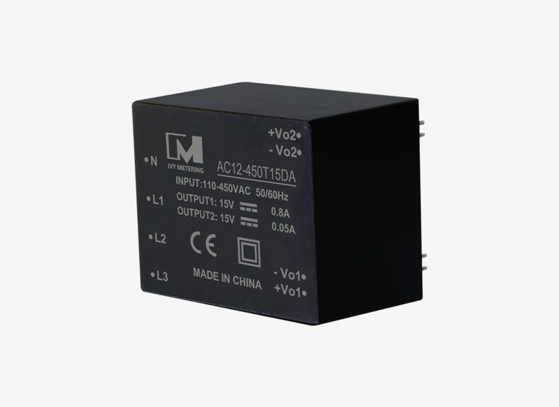 AC12-450T15DA Encapsulated PCB Mount 240VAC to 5VDC/12VDC Dual Output AC DC Power Supply Module