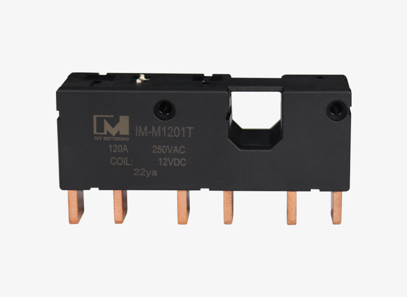 IM-M1201T Anti-Magnetic 500mT 120A 250VAC 12VDC 3 Pole Miniature Latching Relay for Three Phase Meter