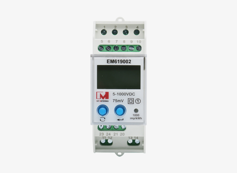 EM619002 9-60VDC Supply Solar Power Meter Bidirectional Digital RS485 DC Voltage Energy Monitor