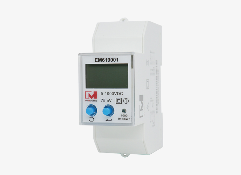 EM619001 CE Eichrecht 1Phase RS485 Modbus 1000V DC Bidirectional Smart Meter for DC Charger Station