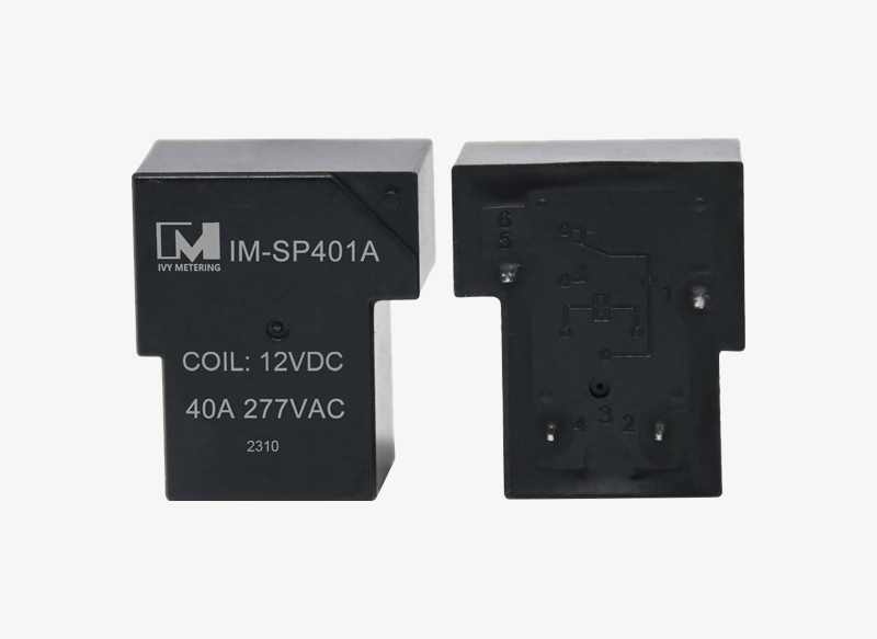 IM-SP401A 32A 40A 230-250VAC 12VDC SPST NO Miniature PCB Mount EV Power Relay for Mode 3 Charger
