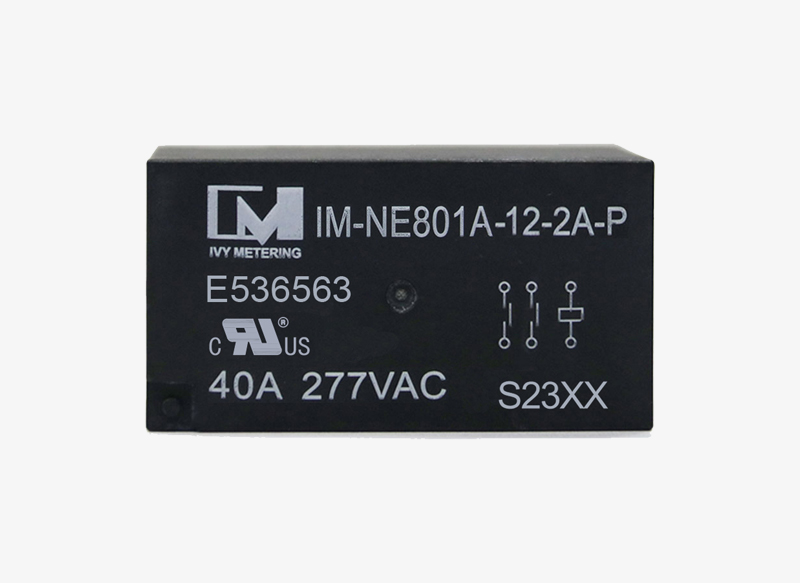 IM-NE801A EU Standard 3mm Contact Gap 40A 277VAC 2NO Contact Monostable 2 Phase Relay Contactor
