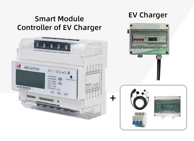 Integrated Modular Smart AC Charge Controller Electric Vehicle Charging Equipment