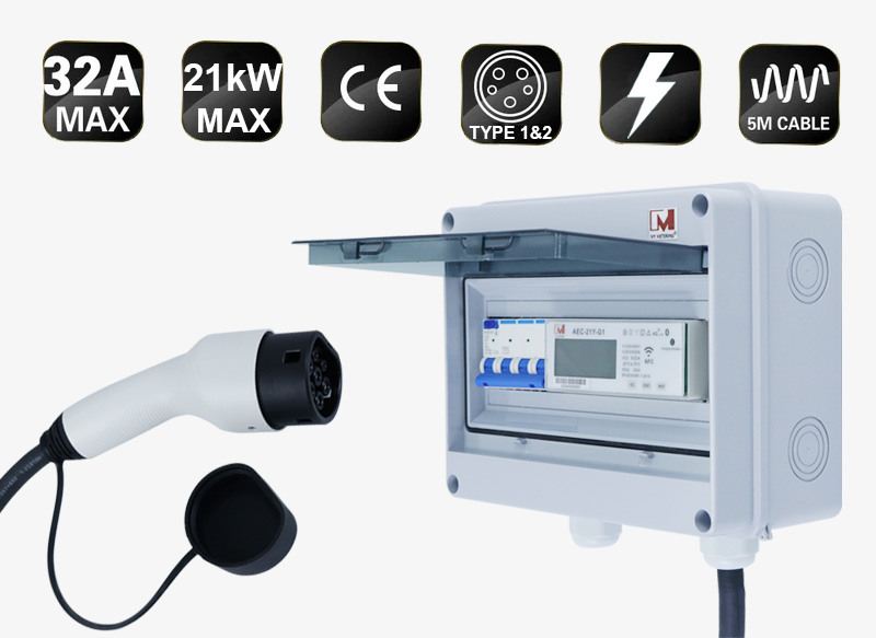 IEC61851-1 Mode 3 EV Charger Integrated Modular Smart AC Charging Controller