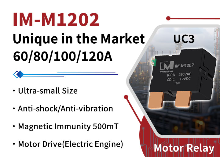 What is unique about IVY motor latching relays?