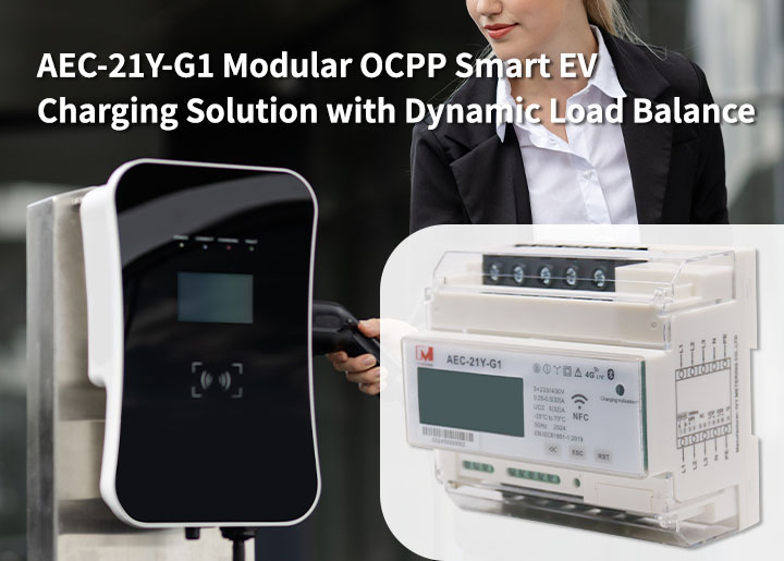 3phase 32A AC EV Charger Smart Controller for Charging Station with Meter