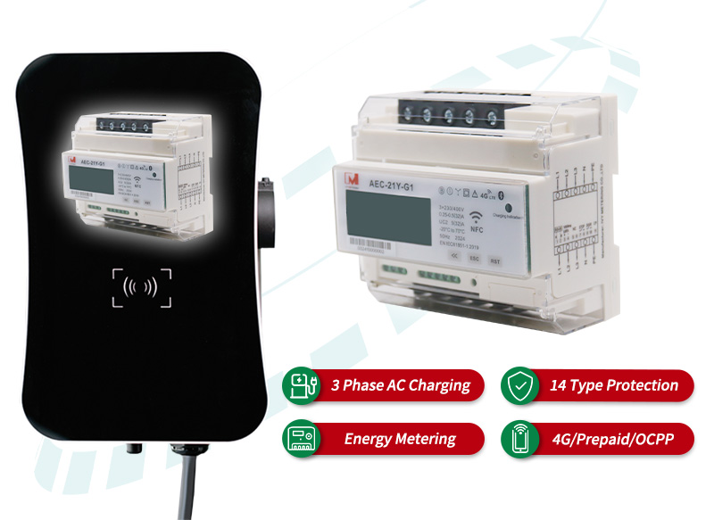 Smart EV Charger Module 4G 32A 21KW Mode 3 for AC Charging Station