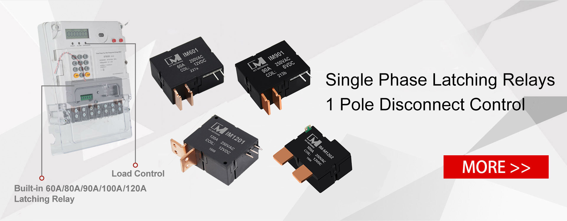 Single Phase Latching Relays