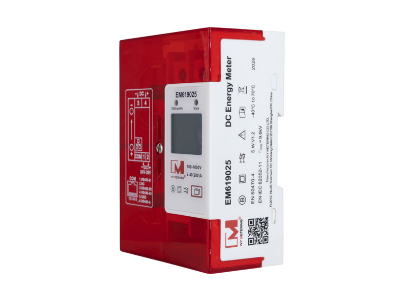 EM619025 MID Eichrecht Compliant DC Energy Meter 1000V 200A with RS485 Ethernet Modbus OCMF