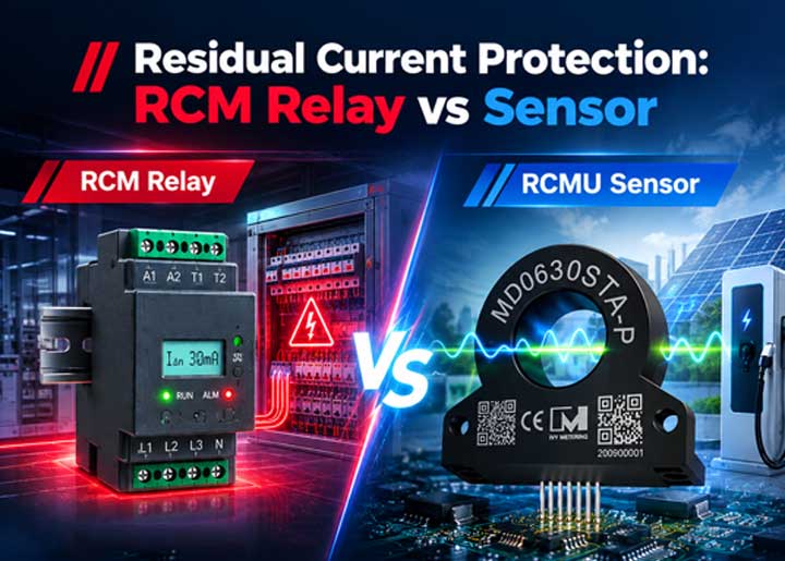 Residual Current Monitoring Relay vs Residual Current Sensor: What's the Difference? Residual Current Monitoring Relay vs Residual Current Sensor: What's the Difference?